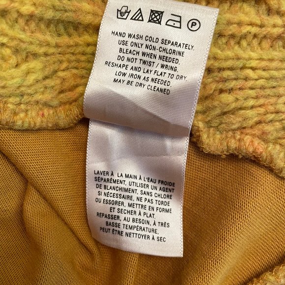 Anthropologie Pilcro Letterpress Cable Knit Mixed Fabrics Sweater Knit Top - Picture 12 of 13